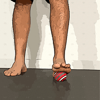 Bottom of foot - side to side release