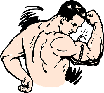 flexing bicep - animated