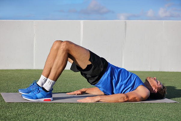 male glute bridges
